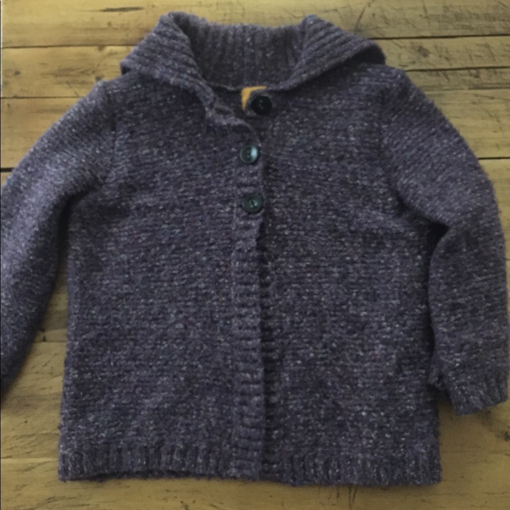Heathered purple sweater